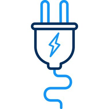 elektrik dolgu vektörü simgesi