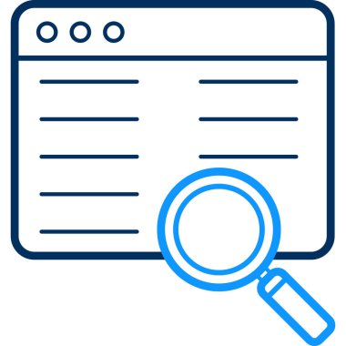 belge arama simgesi, vektör çizimi