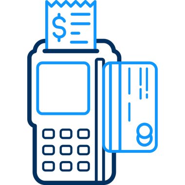 Kredi kartı ikonu vektör illüstrasyonu