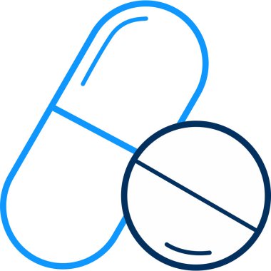 Bir grup hapın vektör çizimi