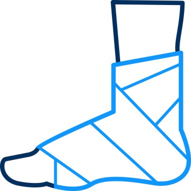 Mavi ve beyaz bir leyleğin vektör çizimi