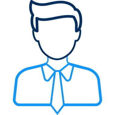 kullanıcı simgesi, vektör illüstrasyonu. düz tasarım biçimi