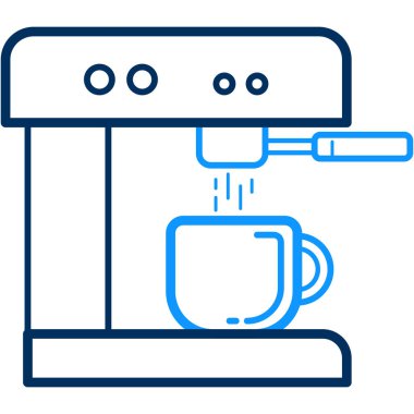 kahve makinesi vektör simgesi