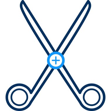 makas simgesinin vektör illüstrasyonu