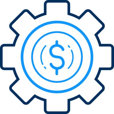 ayarlar simgesi modern ve basit, vektör illüstrasyonu 