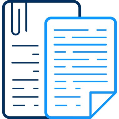 notlar ikonu modern ve basit, vektör illüstrasyonu 