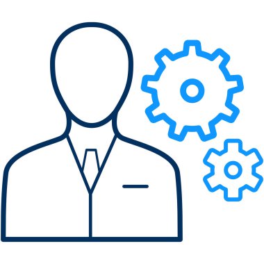 ayarlar simgesi modern ve basit, vektör illüstrasyonu 