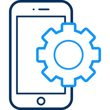 ayarlar simgesi modern ve basit, vektör illüstrasyonu 