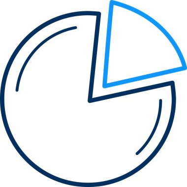 segment simgesi modern ve basit, vektör illüstrasyonu 