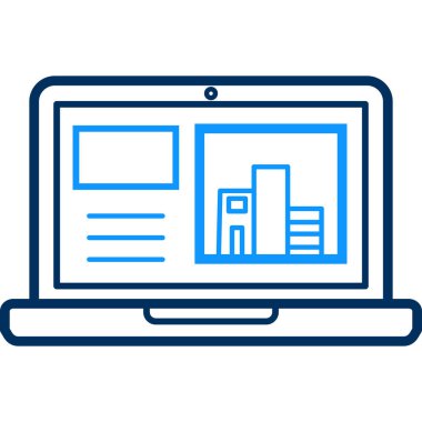 Web sitesi simgesi modern ve basit, vektör illüstrasyonu 