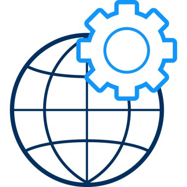 ayarlar simgesi modern ve basit, vektör illüstrasyonu 