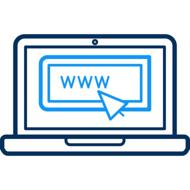 www simgesi modern ve basit, vektör illüstrasyonu 