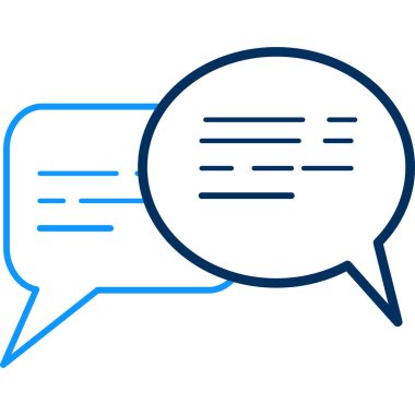 İletişim simgesi modern ve basit, vektör illüstrasyonu 