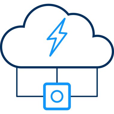 flaş simgesi modern ve basit, vektör illüstrasyonu 