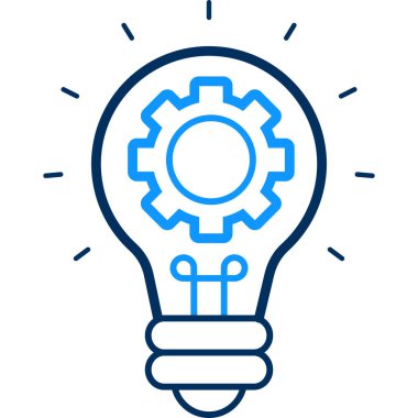 ayarlar simgesi modern ve basit, vektör illüstrasyonu 