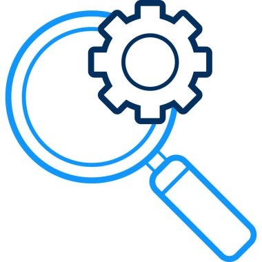 ayarlar simgesi modern ve basit, vektör illüstrasyonu 