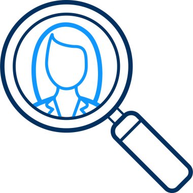 bir kişi simgesini ara modern ve basit, vektör illüstrasyonu 