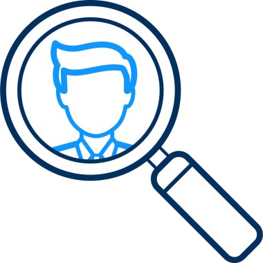 bir kişi simgesini ara modern ve basit, vektör illüstrasyonu 