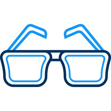 Güneş gözlüğü simgesi modern ve basit, vektör illüstrasyonu 