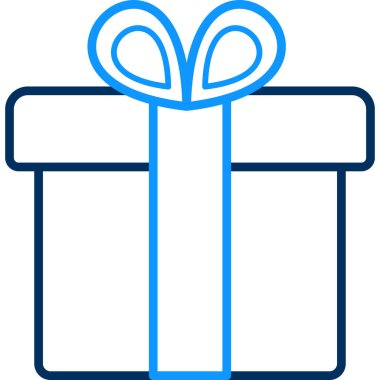 Bir yay simgesi içeren kutu modern ve basit, vektör illüstrasyonu 