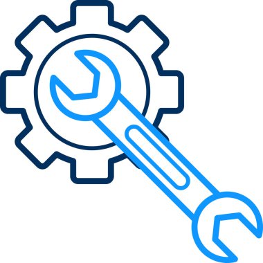 ayarlar simgesi modern ve basit, vektör illüstrasyonu 