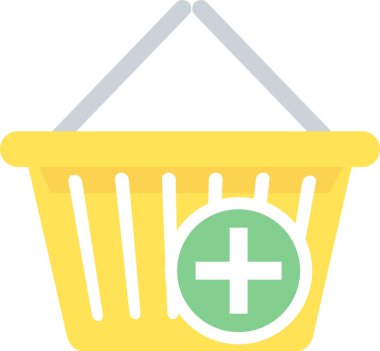 Alışveriş arabası vektör simgesi modern basit vektör illüstrasyonu 