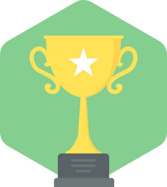 Ödül simgesi modern ve basit, vektör illüstrasyonu 