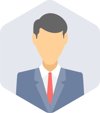 İş adamı vektör simgesi modern basit vektör illüstrasyonu 