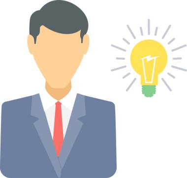 İş fikirleri vektör simgesi modern basit vektör illüstrasyonu 