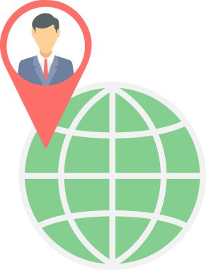 konum vektör simgesi modern basit vektör çizimi 