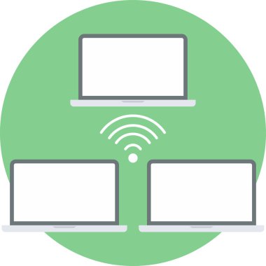 Bilgisayar Ağı vektör simgesi modern basit vektör illüstrasyonu 