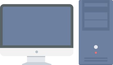 Bilgisayar vektör simgesi modern basit vektör illüstrasyonu 