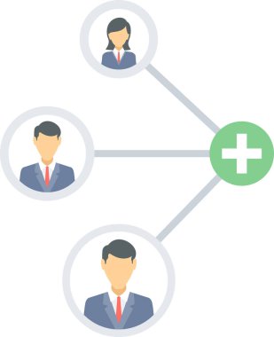 Bağlantı vektörü simgesi modern basit vektör illüstrasyonu 