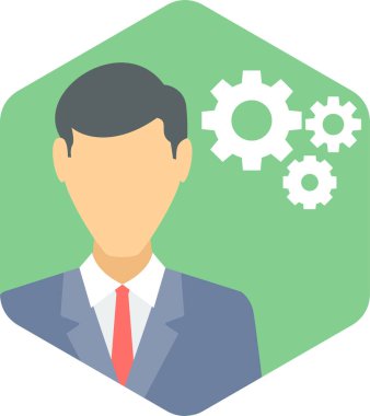 İçerik Yönetimi vektör simgesi modern basit vektör illüstrasyonu 