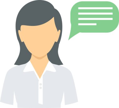 Konuşma vektörü simgesi modern basit vektör illüstrasyonu 