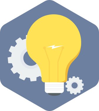 Yaratıcı fikir vektör simgesi modern basit vektör illüstrasyonu 