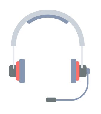 Kulaklık vektör simgesi modern basit vektör illüstrasyonu 