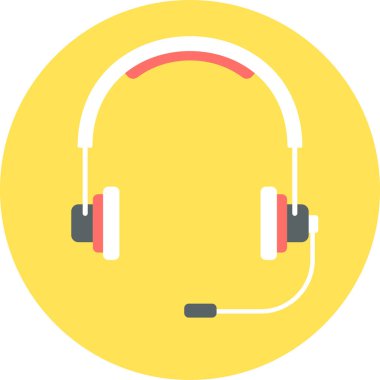 Kulaklık vektör simgesi modern basit vektör illüstrasyonu 