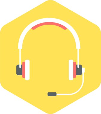 Kulaklık vektör simgesi modern basit vektör illüstrasyonu 