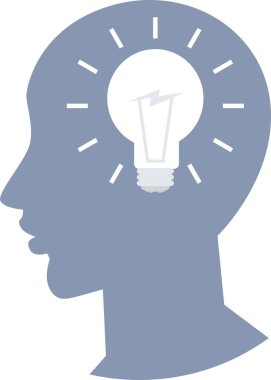 fikir vektör simgesi modern basit vektör çizimi 