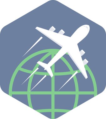 Uluslararası Teslimat vektör simgesi modern basit vektör illüstrasyonu 