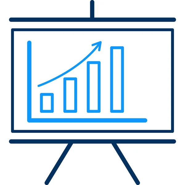 Ícone Gráfico Fundo Branco Ilustração Vetorial — Vetor de Stock