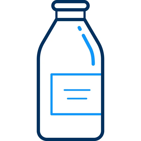 Flasche Mit Medizin Ikone Vektorillustration — Stockvektor