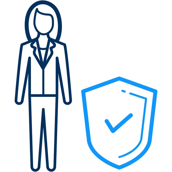 Businessman Clipboard Icon Vector Illustration — Stock Vector