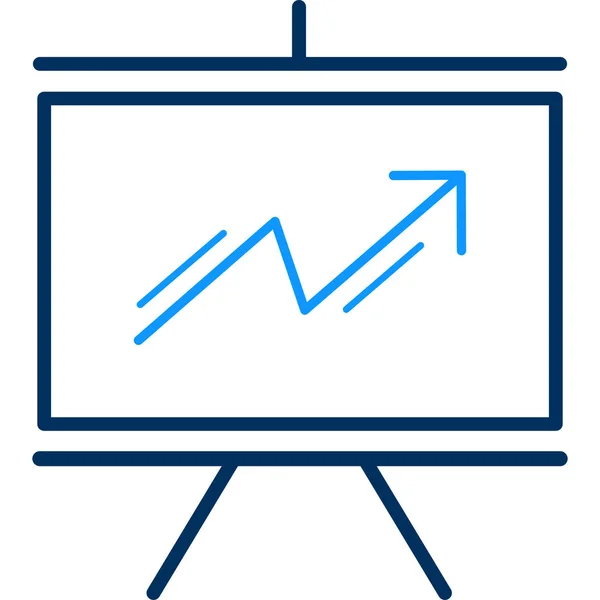 Vector Illustration Business Chart Icon — Stock Vector