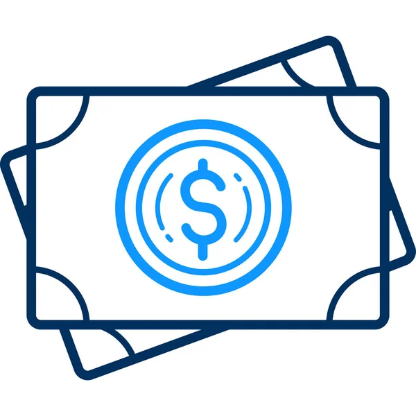 Εικονίδιο Χρήματα Σύγχρονο Και Απλό Διανυσματική Απεικόνιση — Διανυσματικό Αρχείο