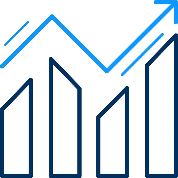 Diagrama Ícone Moderno Simples Ilustração Vetorial — Vetor de Stock