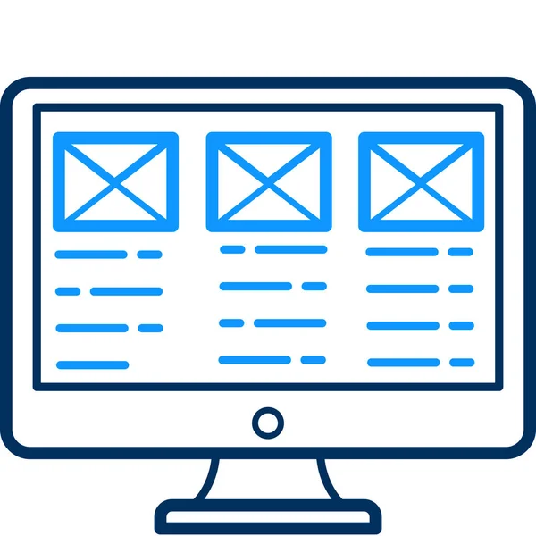 Web sitesi simgesi modern ve basit, vektör illüstrasyonu 