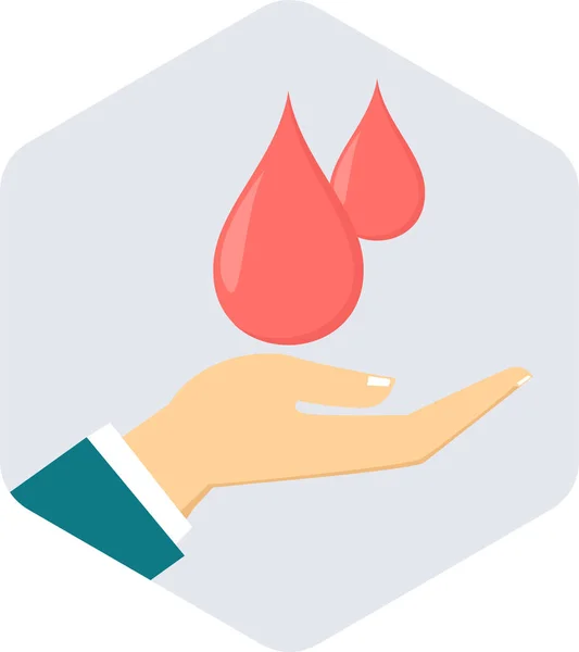 Blood Donation Vector Icon Modern Simple Vector Illustration — Stock Vector