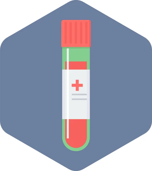 Ícone Vetor Teste Sangue Moderna Ilustração Vetorial Simples —  Vetores de Stock